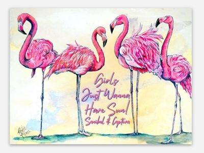 Girls Just Wanna Have Sun Vinyl Sticker