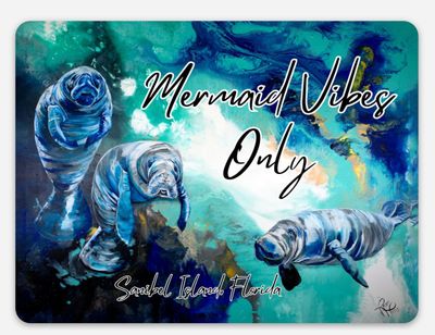 Mermaid Vibes Only Vinyl Sticker