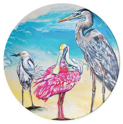 Melamine Dinner Plate with A Birder's Dream