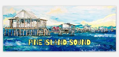 Pine Island Sound Fish Houses Vinyl Sticker