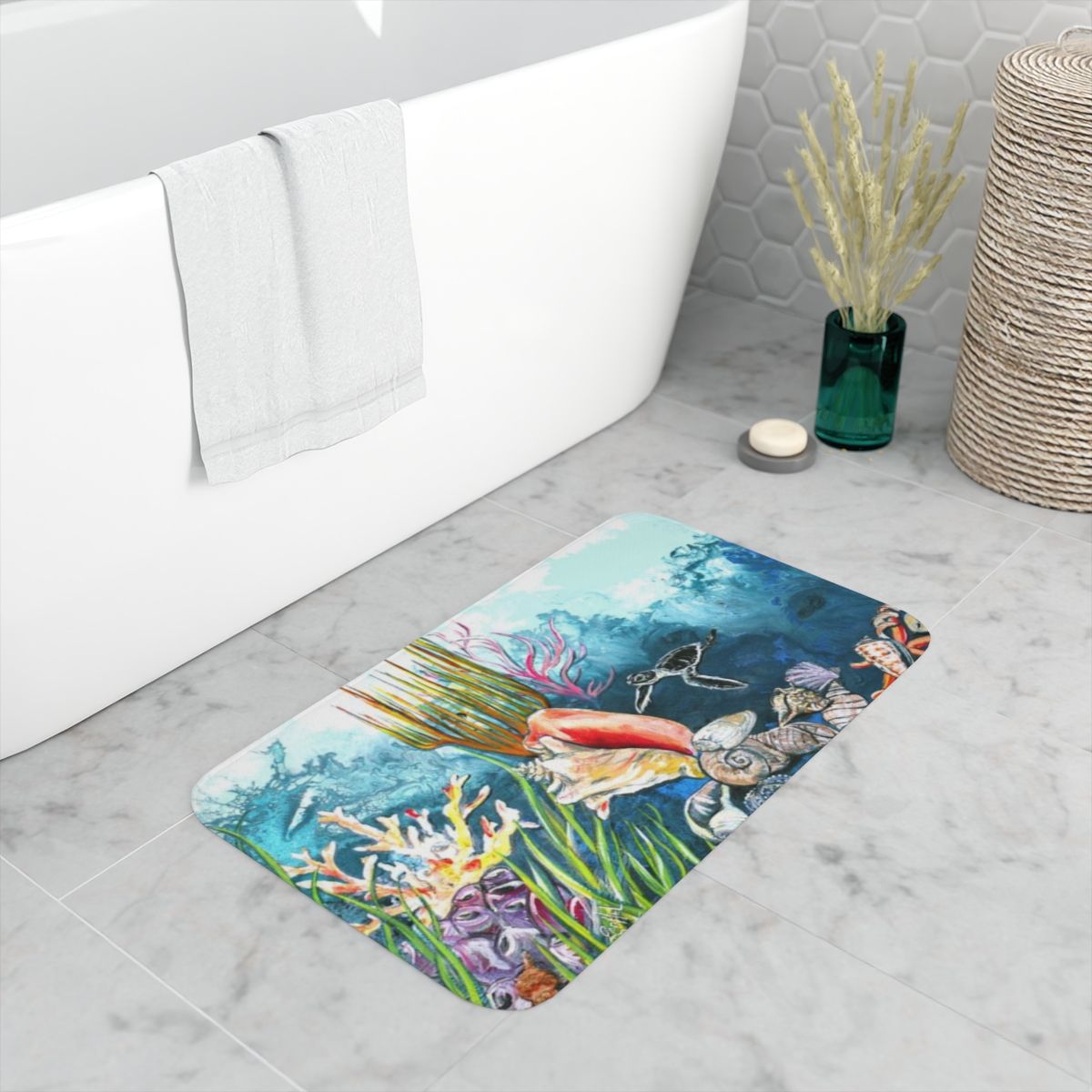 Shell Museum Hatchling Bath Mat
