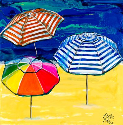 Beach Day 1 Paper Print