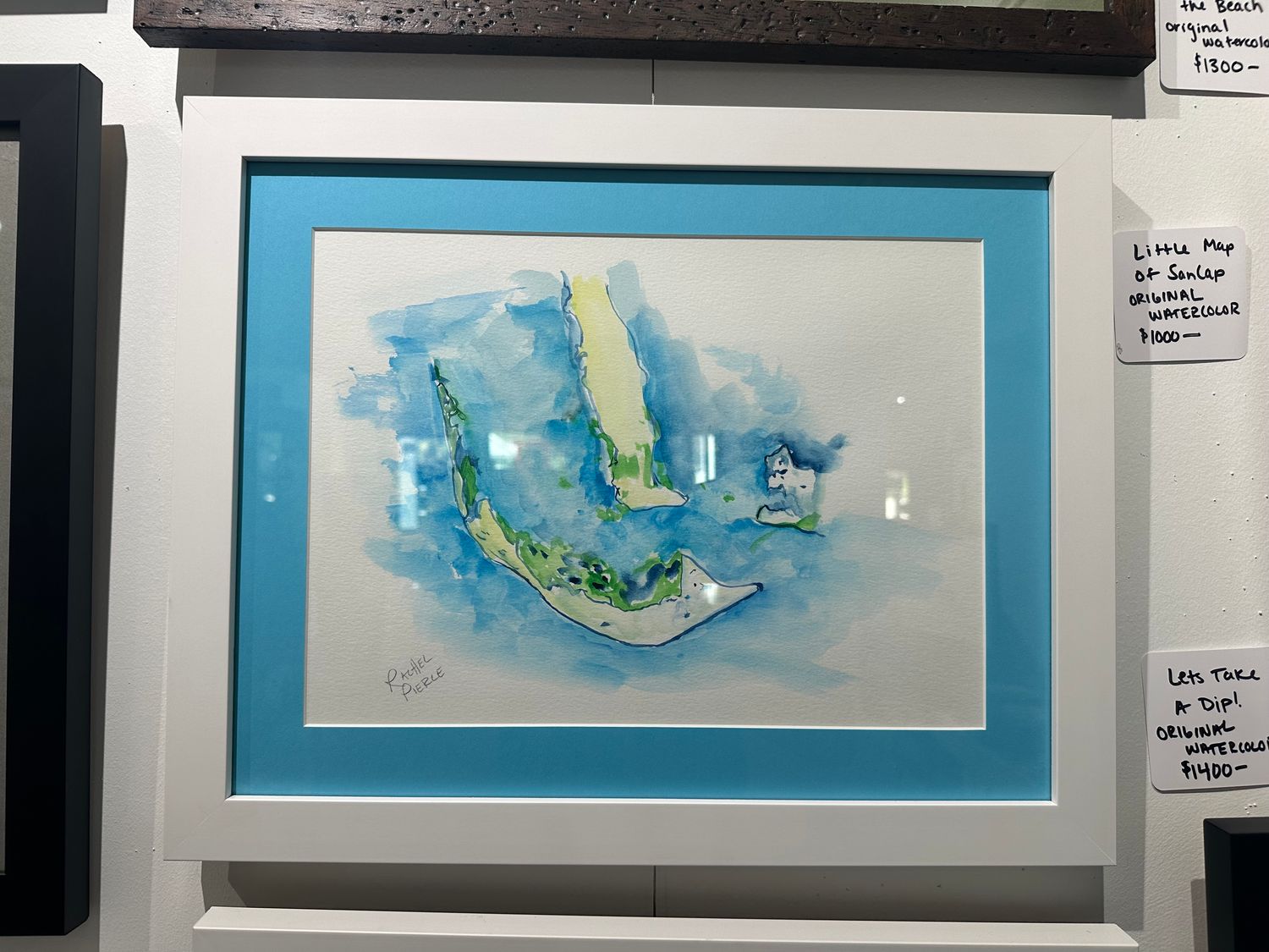 Little Map of SanCap Original Watercolor