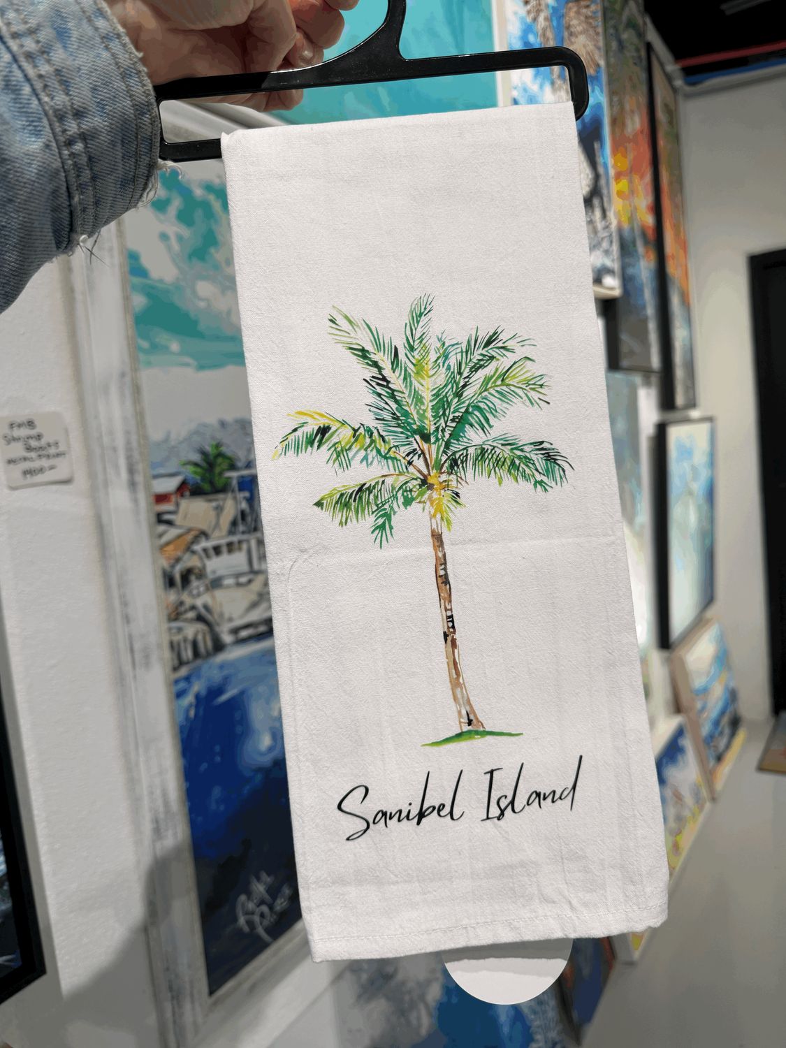 Sanibel Palm Tree - Tea Towel