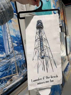 I Wonder - Lighthouse Tea Towel