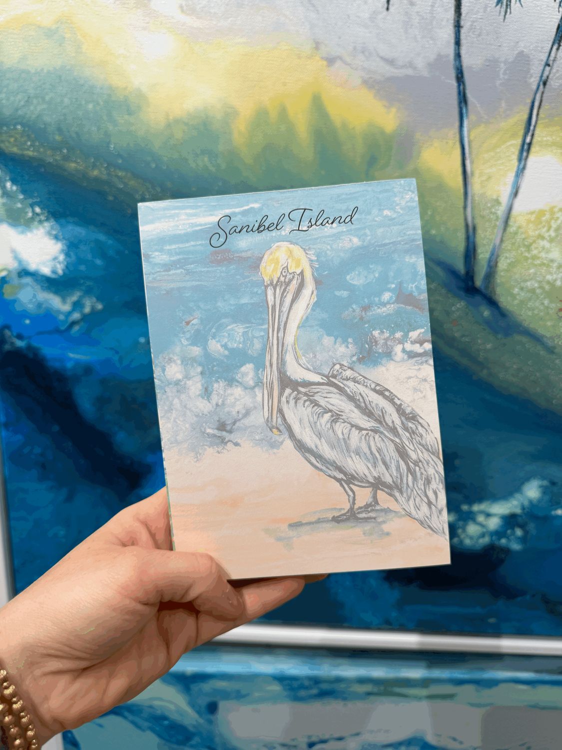 Pelican on the Beach Notepad