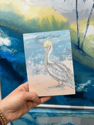 Pelican on the Beach Notepad