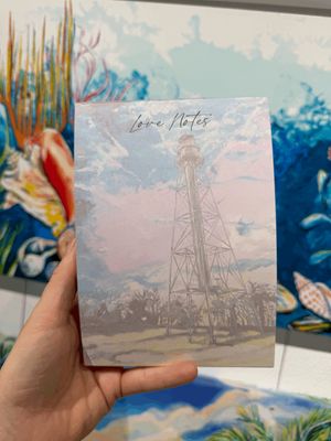 Northern Lights Lighthouse Notepad