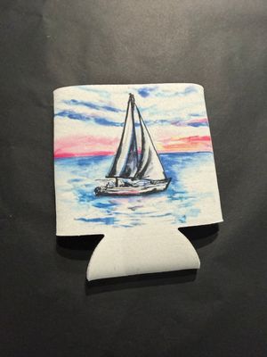 Sailboat Can Koozie