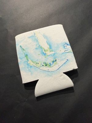 Little Map of SanCap Can Koozie