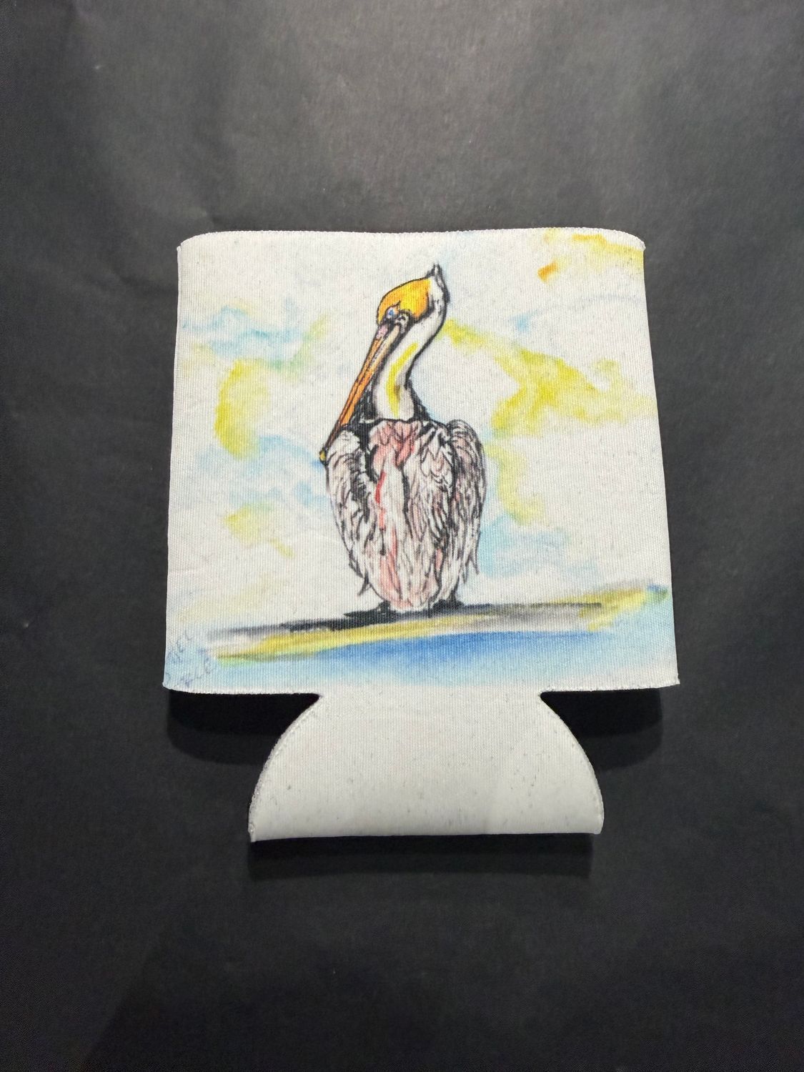Sunny Day Pelican Can Koozie