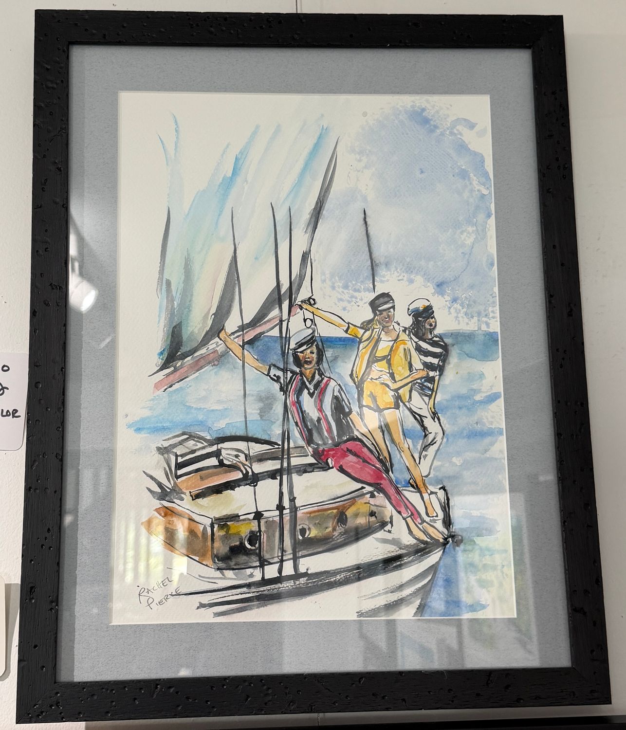 Ladies Go Sailing Original Watercolor