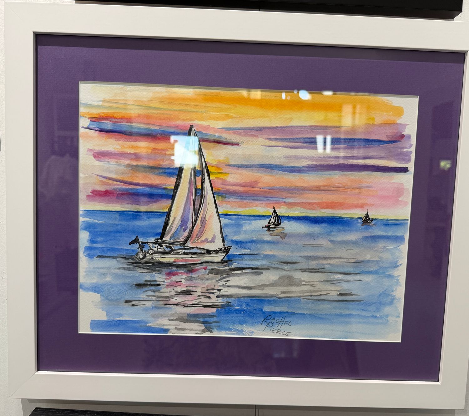 Perfect Day to Sail Original Watercolor