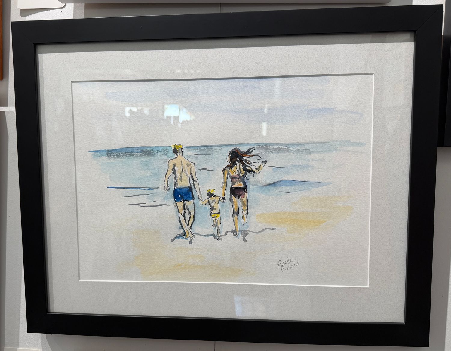Lets Take A Dip Original Watercolor