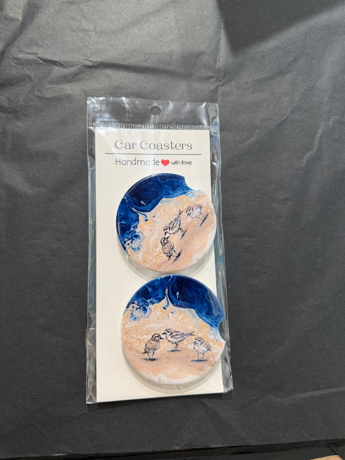 Shorebirds at Dusk Car Coasters