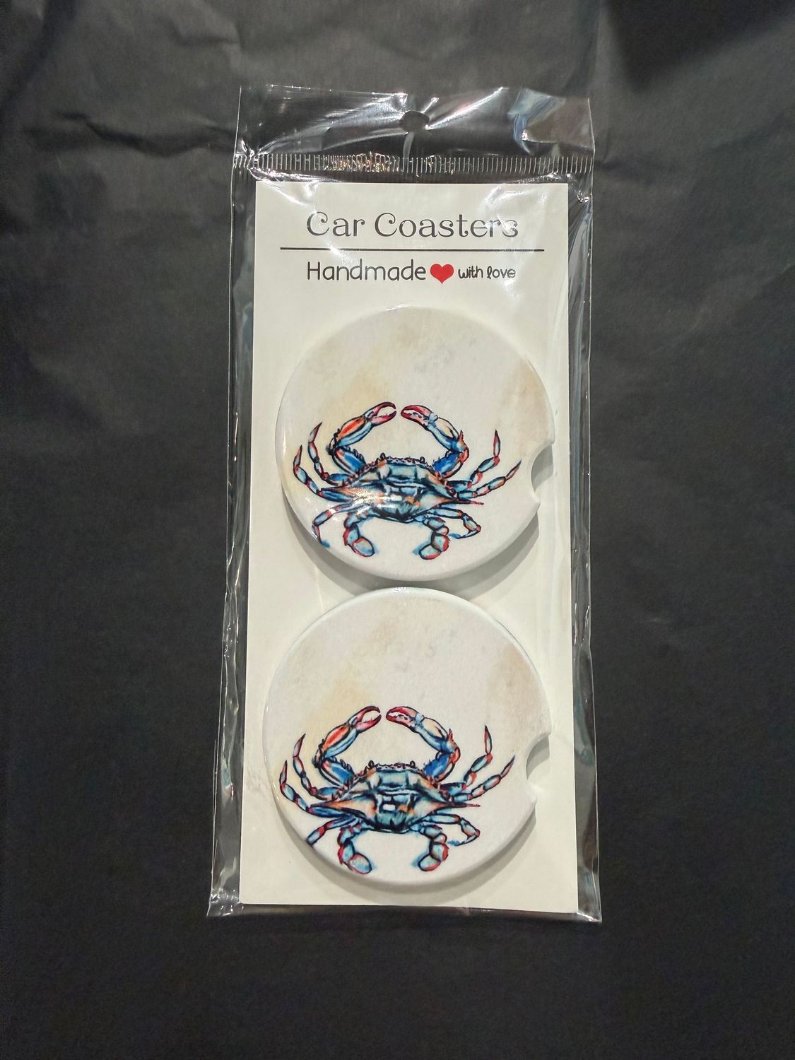 Blue Crab Car Coasters