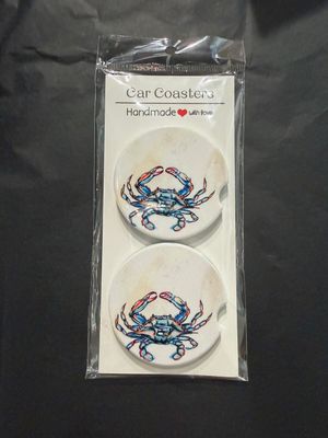 Blue Crab Car Coasters