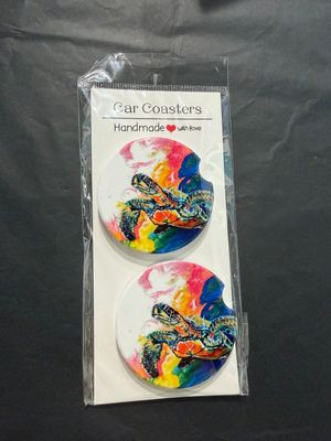 Electric Space Turtle Car Coasters