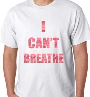 I CAN&#39;T BREATHE  T-SHIRT - White &amp; Red