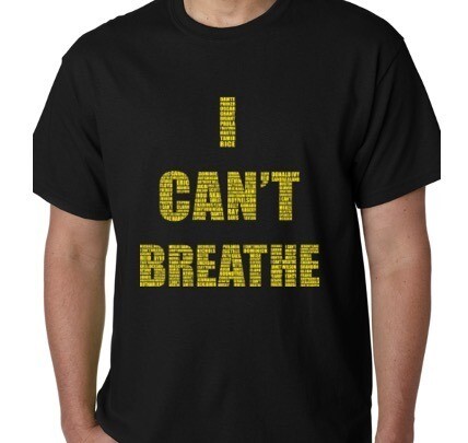 I CAN&#39;T BREATHE T-SHIRT - Black &amp; Yellow