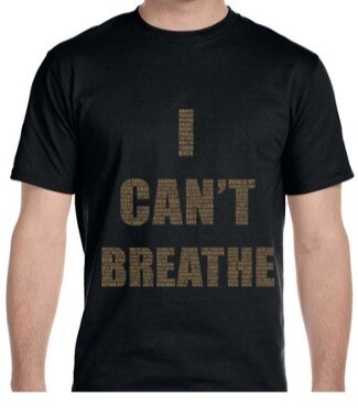 I CAN&#39;T BREATHE  T-SHIRT - Black &amp; Gold
