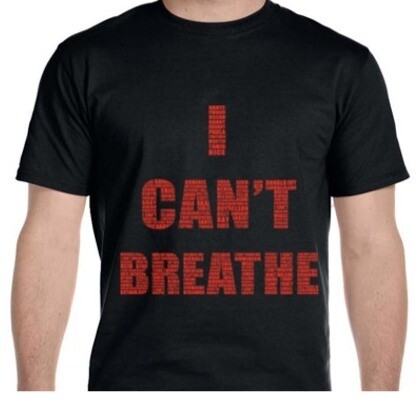 I CAN&#39;T BREATHE  T-SHIRT - Black &amp; Red