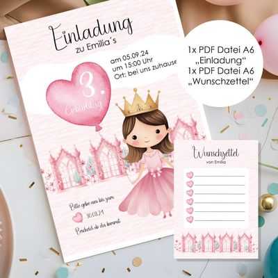 Digitale, personalisierbare Einladungen zum Kindergeburtstag