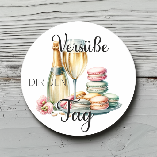 Sticker Sheet, Aufkleber "Versüße dir den Tag" für deine Backprojekte, Desserts, Torten, Cupcakes, Cookies, Geburtstag
