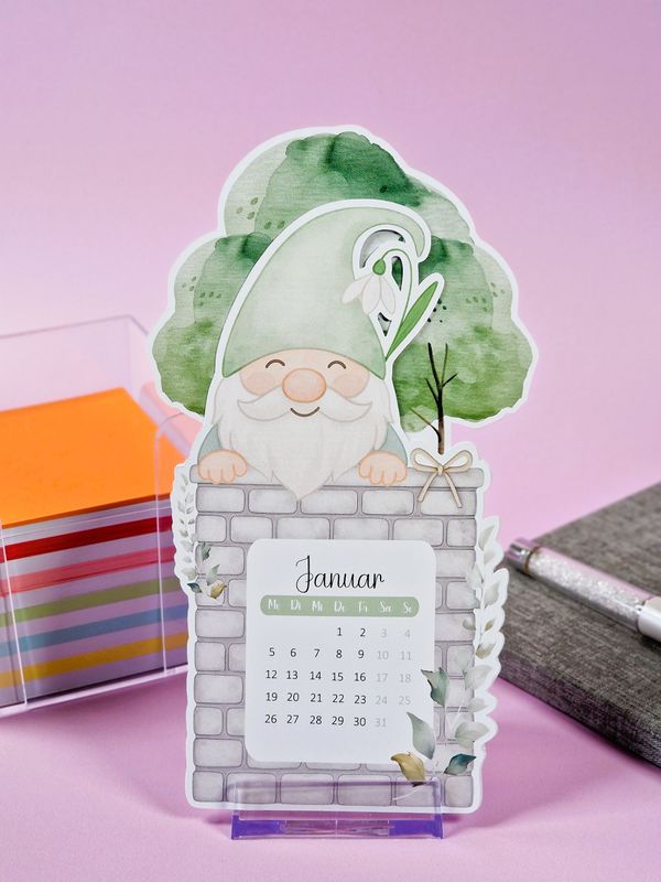 Tischkalender, Jahreskalender 2026 "Wichtelzauber"