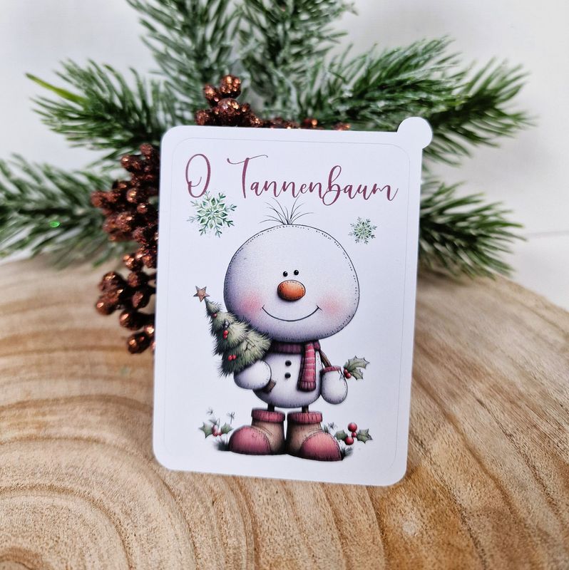 Sticker Sheet, Aufkleber "Weihnachtszauber" 7x5cm