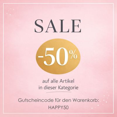 SORTIMENTS- AUSVERKAUF -50% AUF ALLE ARTIKEL