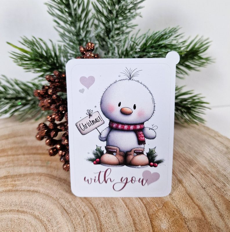 Sticker Sheet, Aufkleber "Weihnachtszauber" 7x5cm