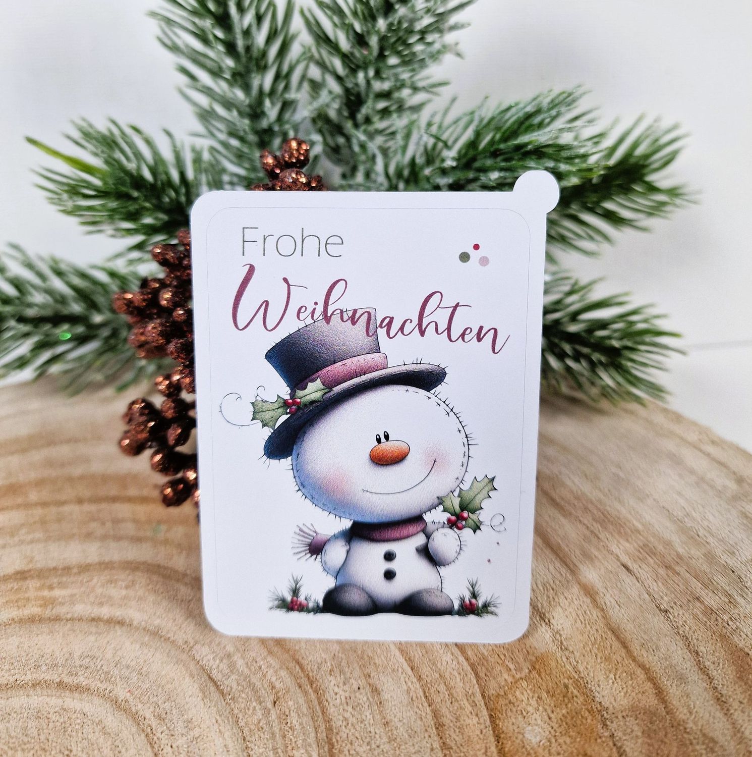 Sticker Sheet, Aufkleber "Weihnachtszauber" 7x5cm