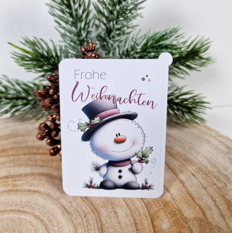 Sticker Sheet, Aufkleber "Weihnachtszauber" 7x5cm