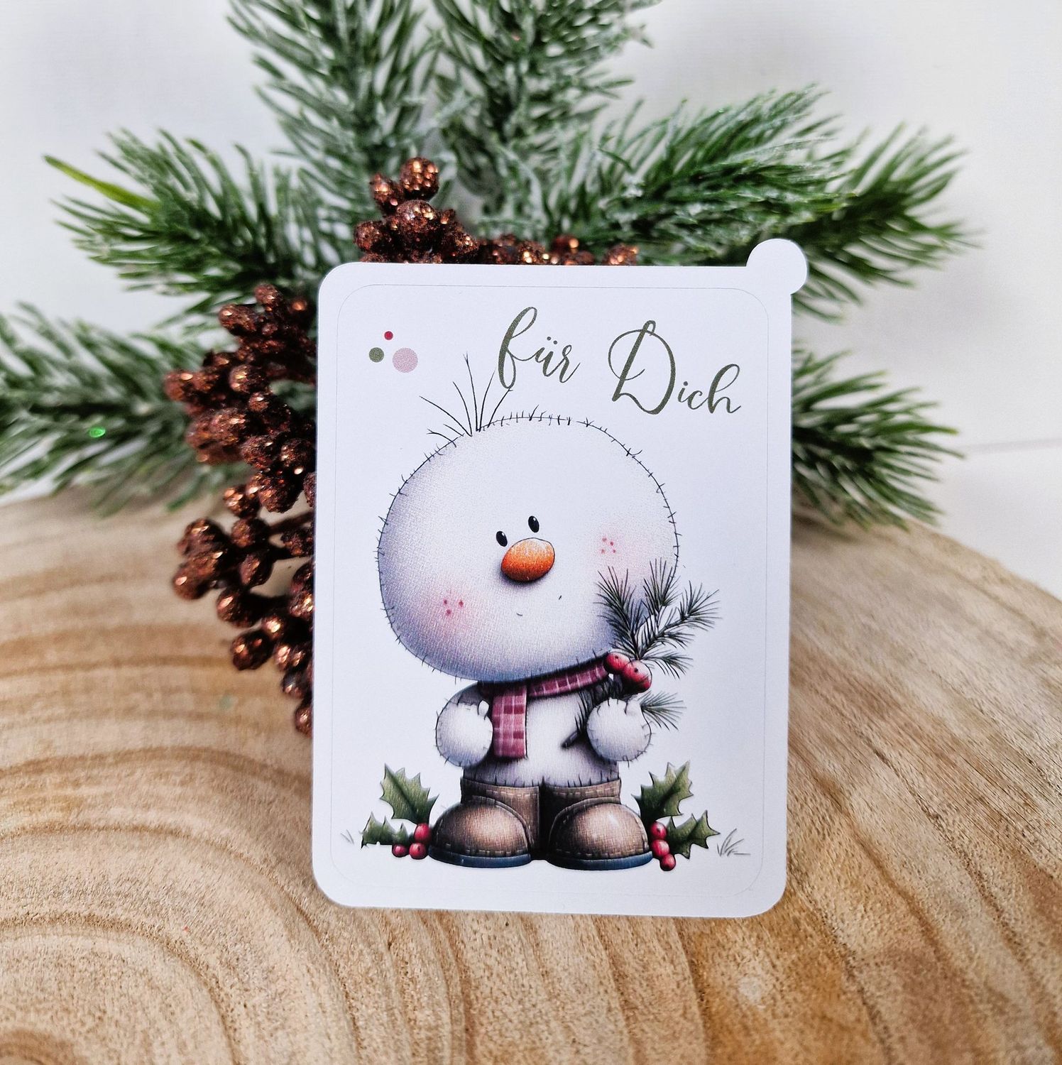 Sticker Sheet, Aufkleber "Weihnachtszauber" 7x5cm