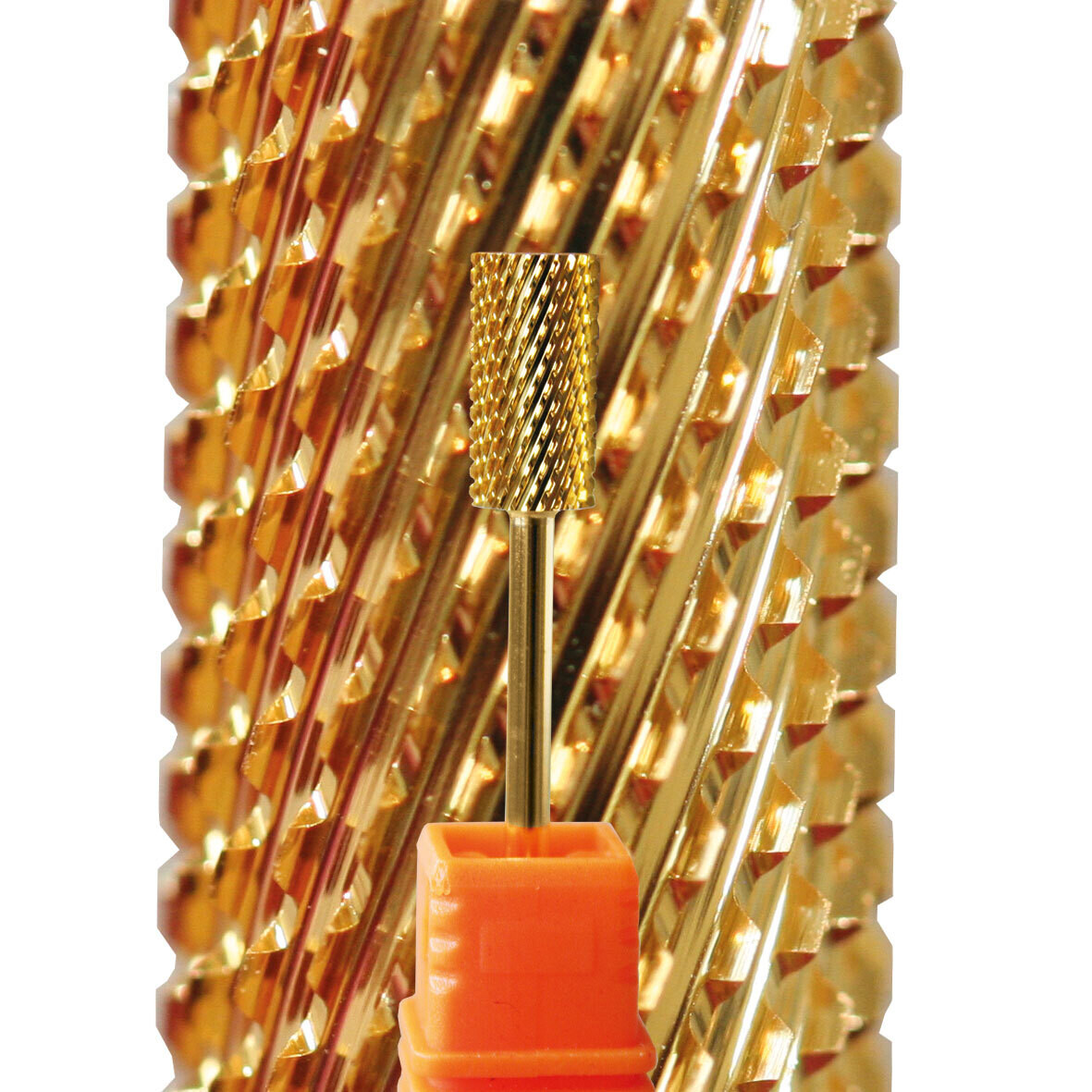 Fräser, zylindrisch, golden, mittelgrob