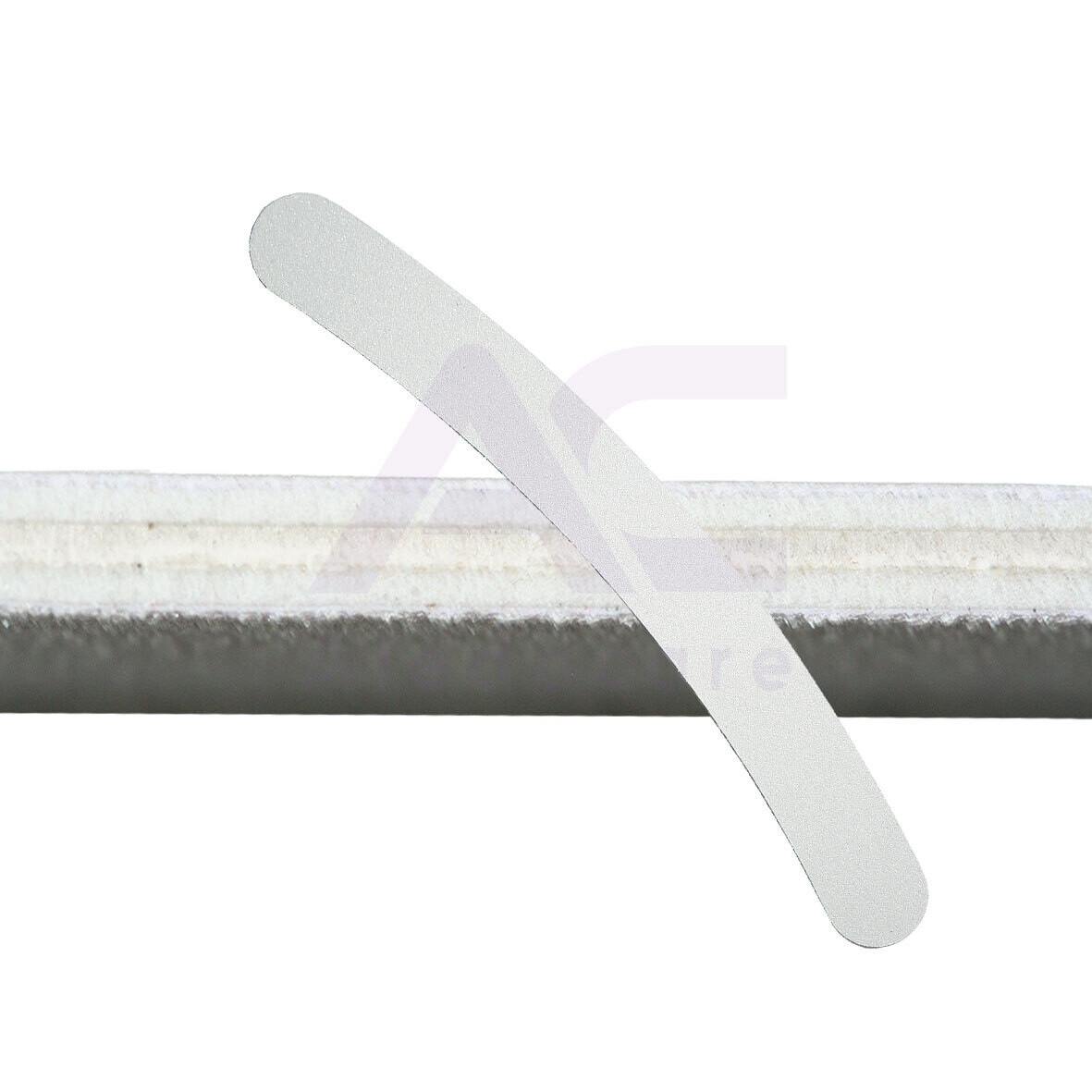Nagelfeile gebogen, Körnung 100/180, weiss
