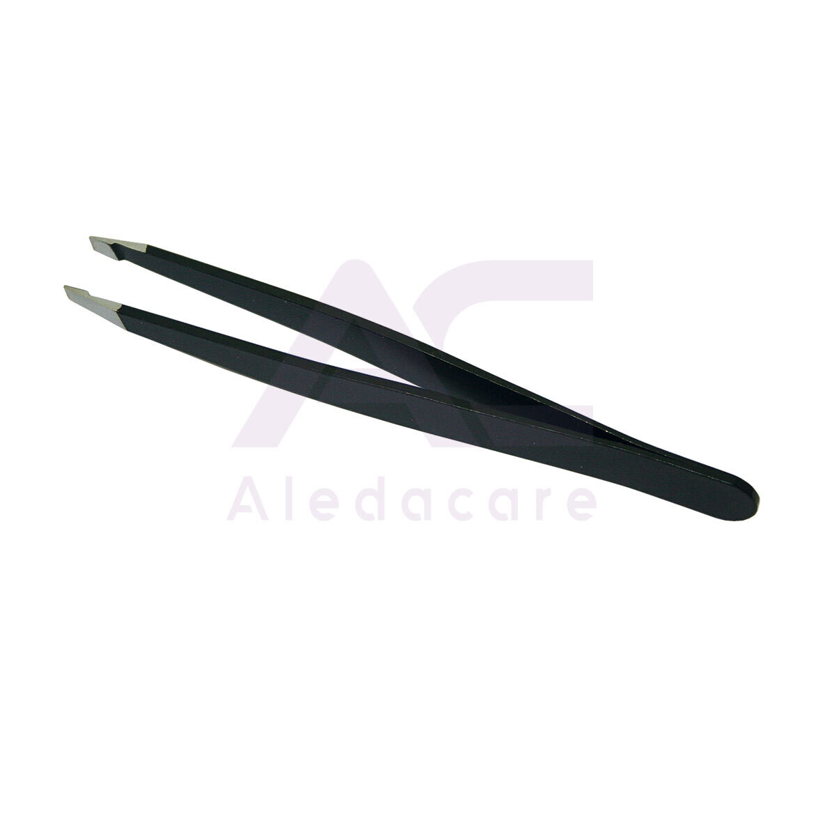 Pinzette schwarz, Stahl, 9.5 cm lang,