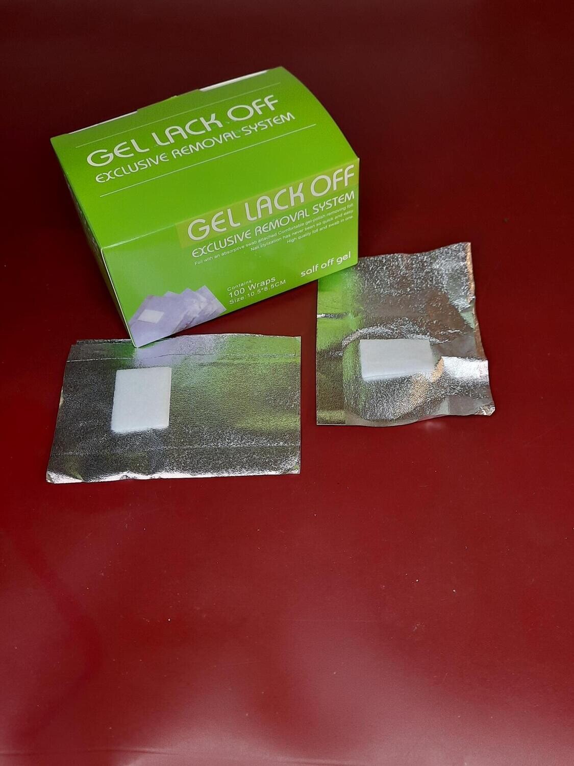 Nail Polish Remover Wraps Pads, Pack à 100 Stück