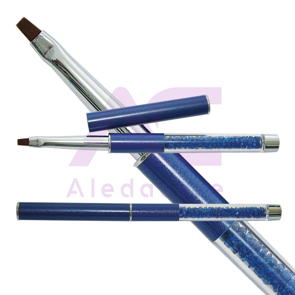Gelpinsel flach, Grösse 2, blau, Breite ca. 3 mm