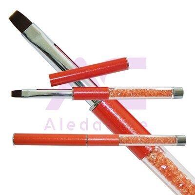 Gelpinsel flach, Grösse 8, orange, Breite ca. 5,5 mm