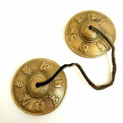 Crótalos Manjira Tibet XL (Diámetro: 8 cm aprox.)