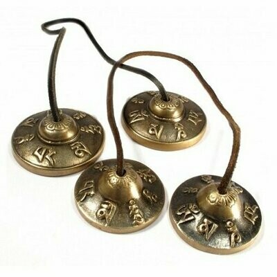 Crótalos Manjira Tibet M (Diámetro: 6 cm aprox.) Crótalos Manjira Tibet M (Diámetro: 6 cm aprox.)