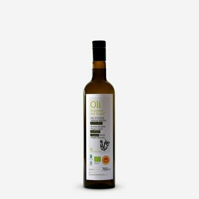 Aceite de Oliva Virgen Extra Ecológico Botella de Vidrio de 750 ml sin Filtrar