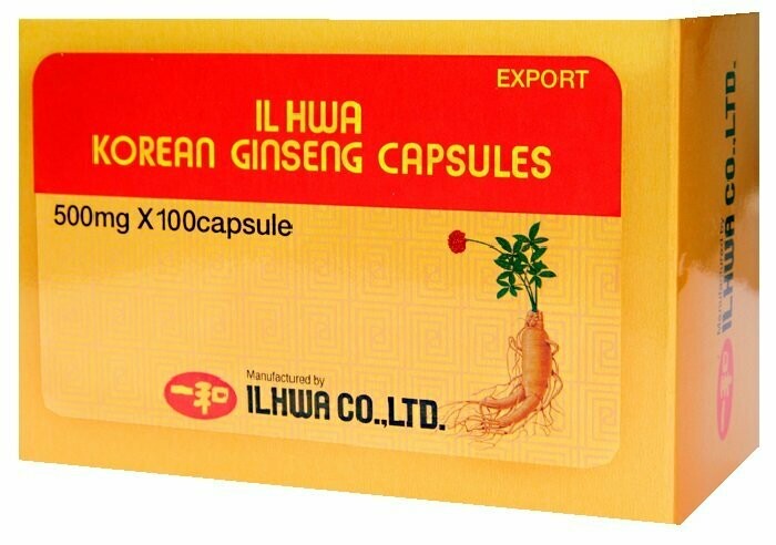 Ginseng Coreano 500 mg. 100 Cápsulas Blister Tongil