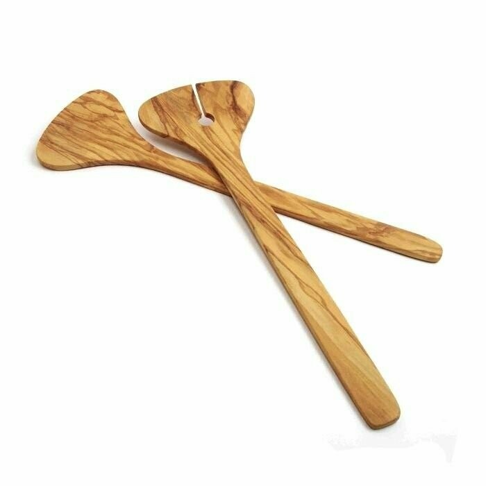 Set Mezclador de Ensalada de Madera Ecológica de Olivo TAOLANDIA®