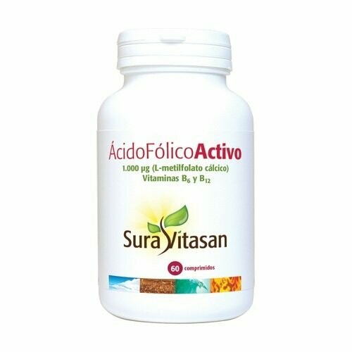 Ácido Fólico Activo 60 Comprimidos Sura Vitasan