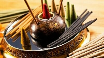 Inciensos, Resinas, Velas e Incensarios,