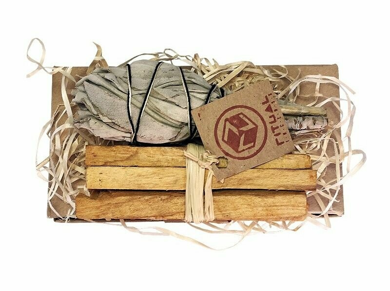 Pack Regalo 2 de Salvia Blanca y Palo Santo Ritual Incense