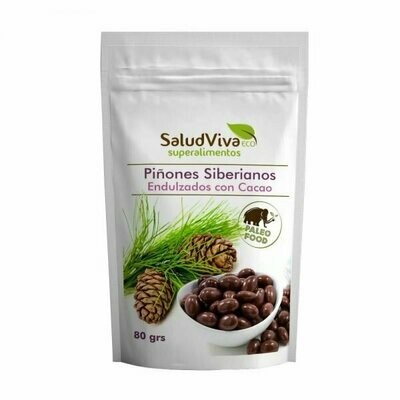 Piñones Siberianos Bañados con Cacao ECO 80g SaludViva